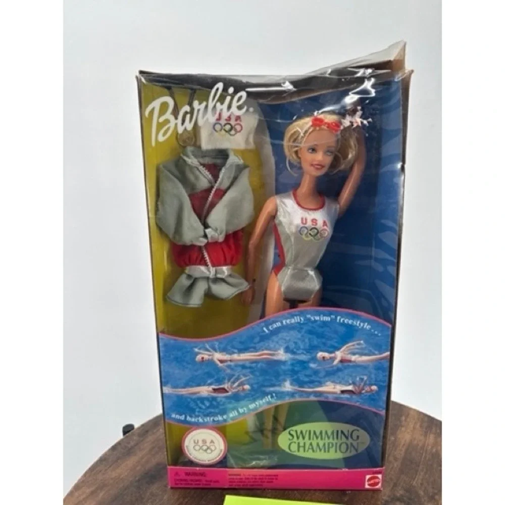 Vintage NEW Mattel Barbie Swimming Champion USA Olympic Doll 1999 Sydney Y2k